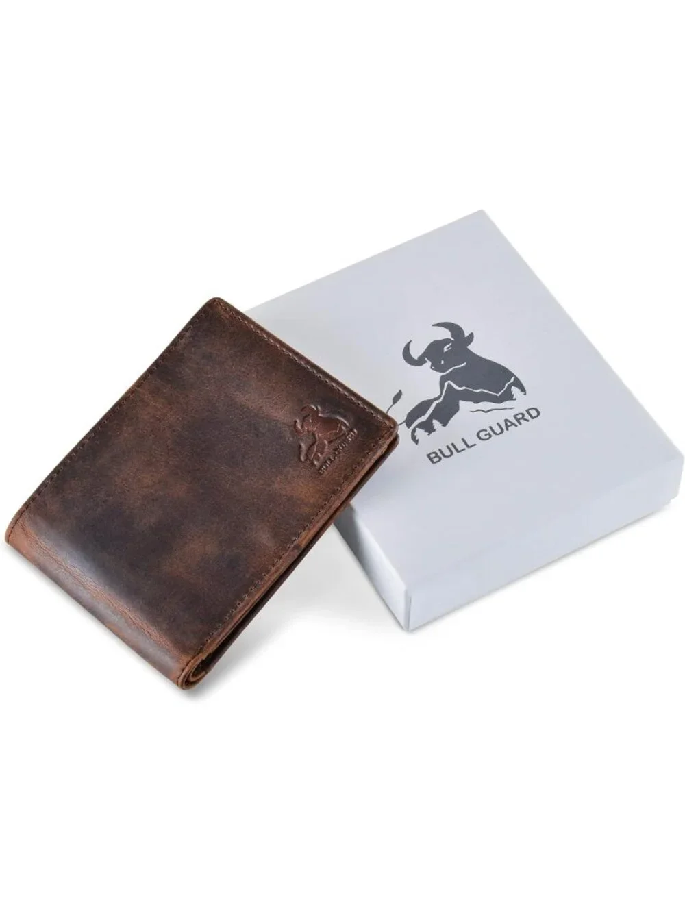 Men's RFID Blocking Leather Wallet | Full Grain Crazy Horse | 2 ID Windows